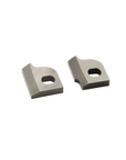 Two metallic cutter on a white background