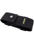 Black nylon sheath with a visible brand logo on a white background