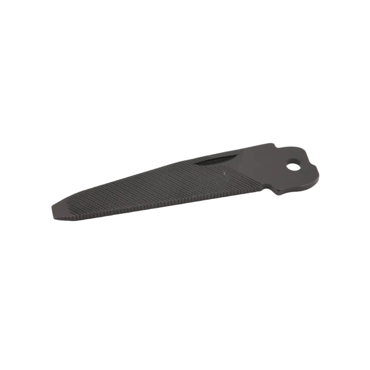Metal file part on a white background